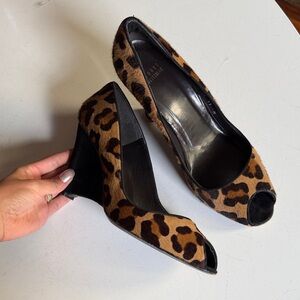 Stuart weitzman leopard wedges